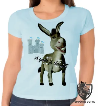 Baby look blusa feminina Shrek burro a gente já chegou ogro - Foto 2
