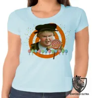 Baby look blusa feminina Shrek Faz o urro ogro verde fiona - Foto 3