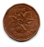 Canadá - 1992 - 1 Cent Comemorativa (125º aniversário da Confederação Canadense)