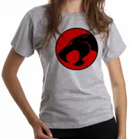 Baby look blusa feminina Símbolo Thundercats lion leão tigre - Foto 3