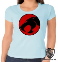 Baby look blusa feminina Símbolo Thundercats lion leão tigre - Foto 5
