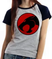 Baby look blusa feminina Símbolo Thundercats lion leão tigre - Foto 6