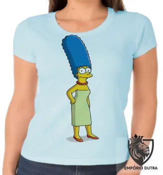 Baby look blusa feminina simpsons marge Mãe - Foto 2