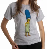 Baby look blusa feminina simpsons marge Mãe - Foto 6
