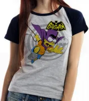 Baby look blusa feminina simpsons bartman bart batman morcego - Foto 4