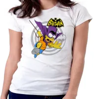 Baby look blusa feminina simpsons bartman bart batman morcego - Foto 5