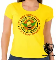 Baby look blusa feminina Simpsons Krust selo palhaço série - Foto 3