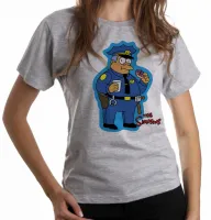 Baby look blusa feminina simpsons policial donut rosquinha - Foto 6