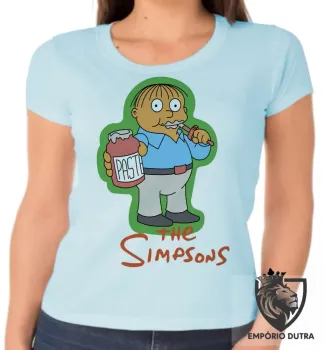 Baby look blusa feminina simpsons ralph colega bart lisa homer - Foto 2