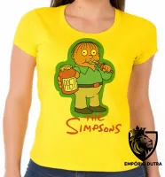 Baby look blusa feminina simpsons ralph colega bart lisa homer - Foto 3