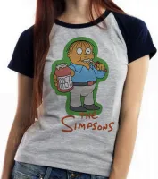 Baby look blusa feminina simpsons ralph colega bart lisa homer - Foto 4