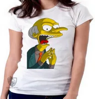 Baby look blusa feminina simpsons sr burns chefe homer bart lisa marge - Foto 6