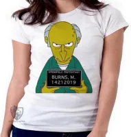 Baby look blusa feminina simpsons sr burns preso delegacia homer bart - Foto 5