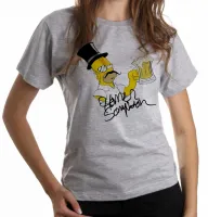 Baby look blusa feminina Sir Homer Simpson ingles cerveja choop - Foto 6