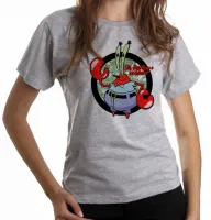 Baby look blusa feminina Sirigueijo tomar seu dinheiro bob esponja - Foto 6
