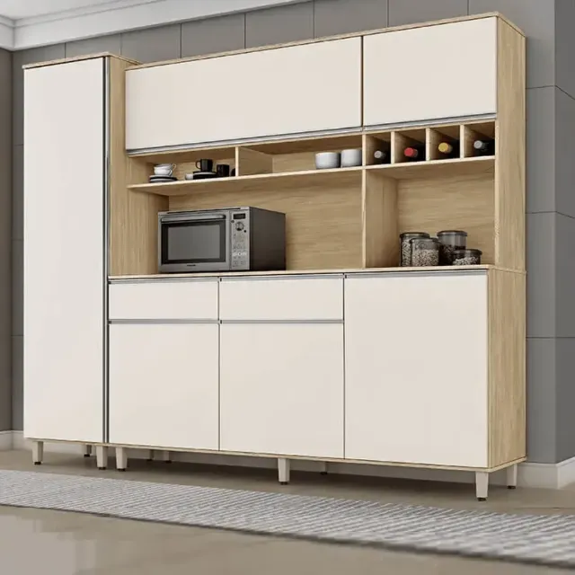 Armário De Cozinha Brasil Nature OFF-White Imagem