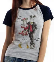 Baby look blusa feminina Sou Minnie teu Mickey - Foto 4