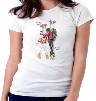 Baby look blusa feminina Sou Minnie teu Mickey - Foto 5
