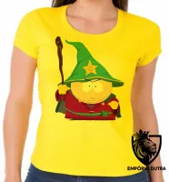 Baby look blusa feminina south park cartman bruxo desenho - Foto 3