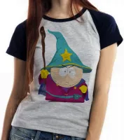 Baby look blusa feminina south park cartman bruxo desenho - Foto 4