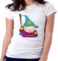 Baby look blusa feminina south park cartman bruxo desenho - Foto 5