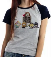 Baby look blusa feminina south park super herois desenho - Foto 4