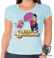 Baby look blusa feminina Steven Universe desenho - Foto 2