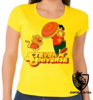 Baby look blusa feminina Steven Universe desenho - Foto 3