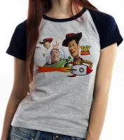 Baby look blusa feminina Toy Story Woody Buzz Jessy - Foto 4