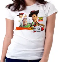Baby look blusa feminina Toy Story Woody Buzz Jessy - Foto 5