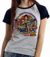 Baby look blusa feminina Toy Story woody jessie buzz lightyear - Foto 4