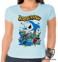 Baby look blusa feminina tutubarão tubarão jabberjaw desenho - Foto 2