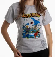 Baby look blusa feminina tutubarão tubarão jabberjaw desenho - Foto 6