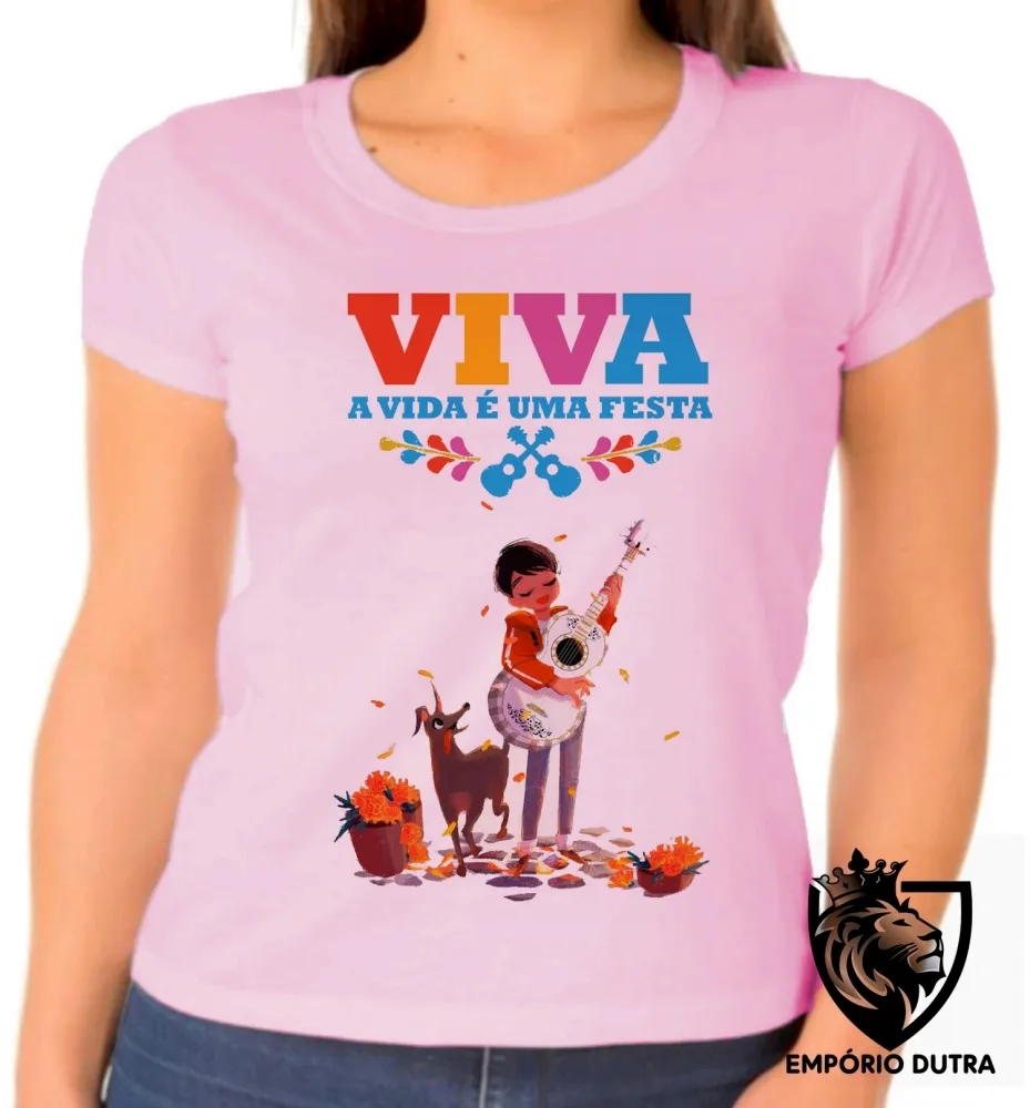 Baby look blusa feminina Vida é uma festa cachorro
