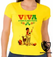 Baby look blusa feminina Vida é uma festa cachorro - Foto 3