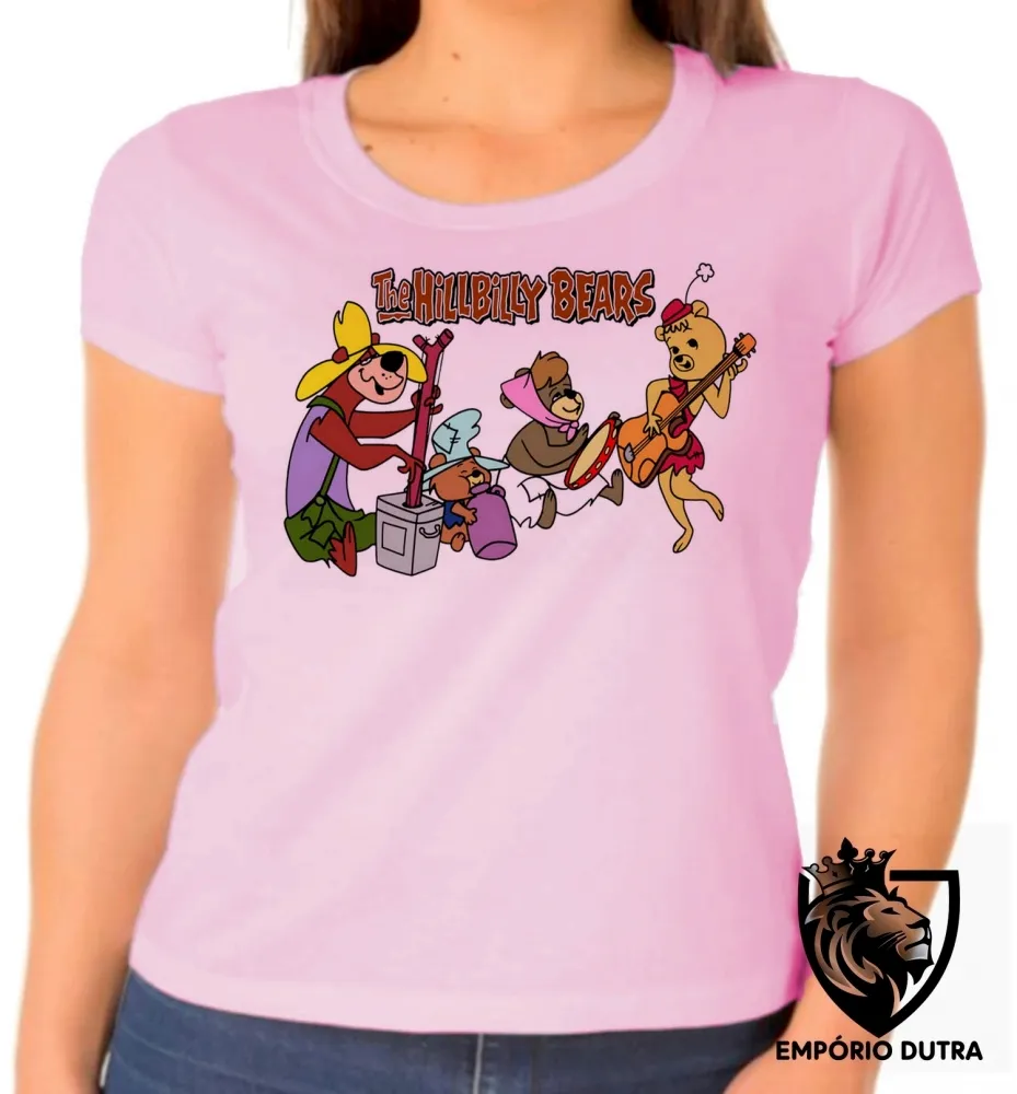 Baby look blusa feminina zé buscapé familia the hillbilly bears hanna barbera Imagem