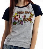 Baby look blusa feminina zé buscapé familia the hillbilly bears hanna barbera - Foto 2