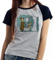 Baby look blusa feminina Zé Colméia e Catatau urso - Foto 2