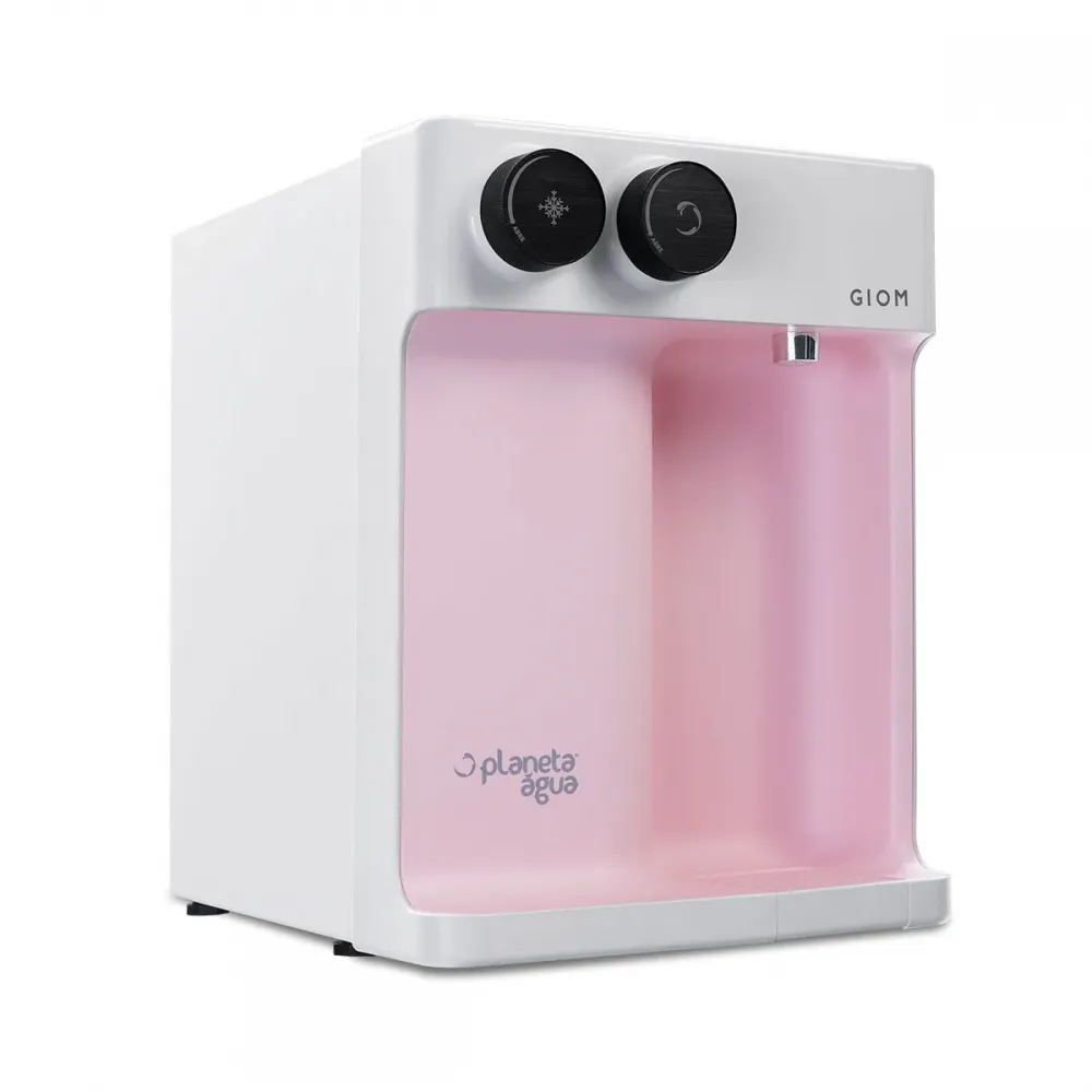 Purificador de Água Natural, Gelada e Alcalina GIOM 220V - Rosa
