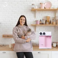 Purificador de Água Natural, Gelada e Alcalina GIOM 220V - Rosa - Foto 6