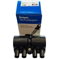 Bobina de Ignição DELPHI GM Corsa 1.6 16v Gasolina ano 1998 1999 2000 2001 2002 2003  4 Pinos  DS20013