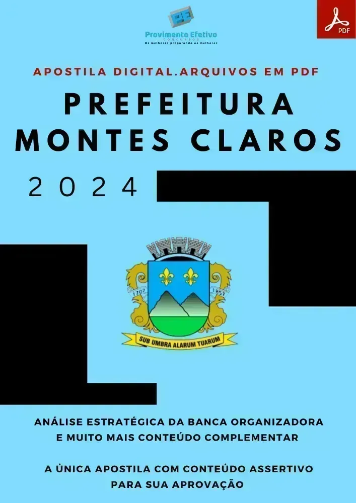 Apostila Pref Montes Claros MG Assistente Social 2024 Imagem