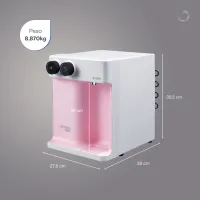 Purificador de Água Natural, Gelada e Alcalina GIOM 220V - Rosa - Foto 4
