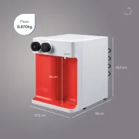 Purificador de Água Natural, Gelada e Alcalina GIOM 127V - Vermelho - Foto 4