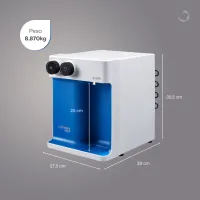 Purificador de Água Natural, Gelada e Alcalina GIOM 127V - Azul - Foto 4