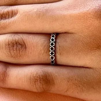 Anel prata 950 - Infinito - 270271 - Foto 2