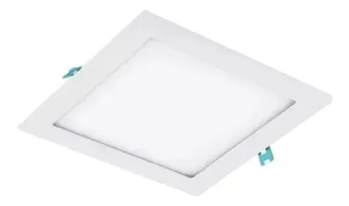 Luminaria painel Led Embutir Quadrado 12W Slim   Imagem