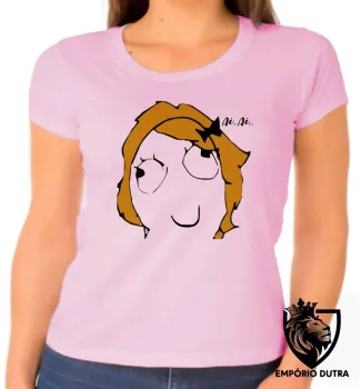 Baby look blusa feminina AiAi meme menina doida ranço