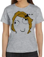 Baby look blusa feminina AiAi meme menina doida ranço - Foto 3