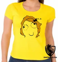 Baby look blusa feminina AiAi meme menina doida ranço - Foto 5